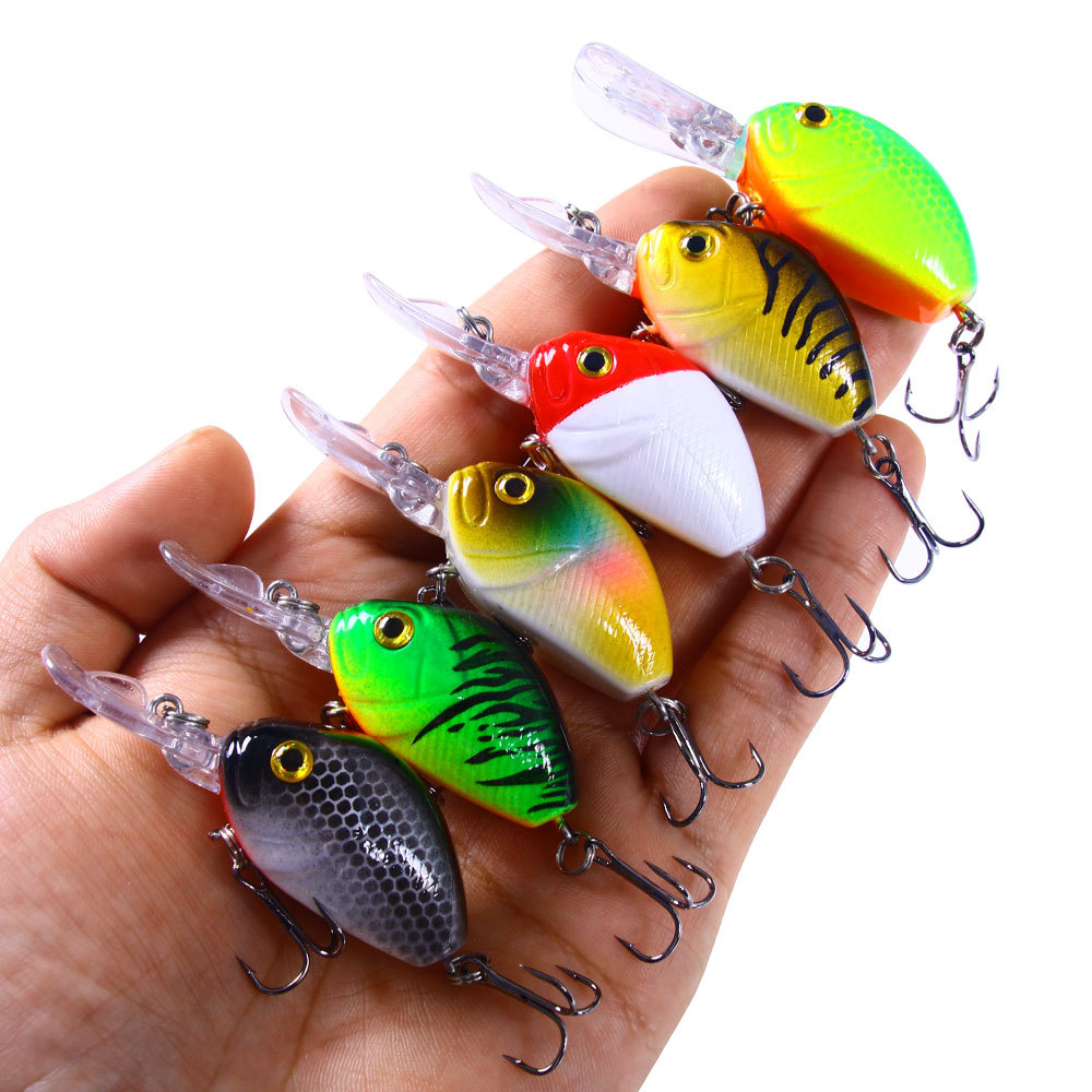 Cheery Micro Long Tongue Lure Bait 7.4g Floating Plastic Fish Bait Small Fat Lure for Sea Fishing Grouper Bass and Pike Target – Crankbait – view 1