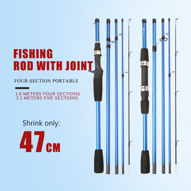 CHEERY New Multi-Section Adjustable Carp Lure Rod Cross-Border Bottom Fishing Glass Steel Portable 4-Section Wholesale – Fishing Rod – view 5