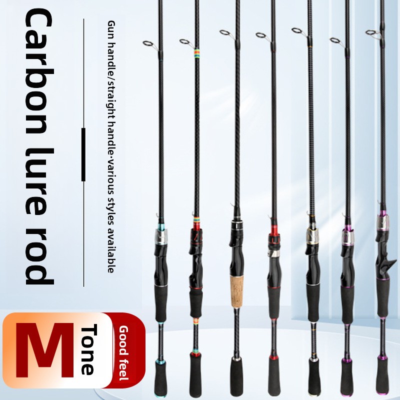 CHEERY Factory Wholesale Carbon Lure Rod Medium Adjustment Straight/Wood Gun Handle Carp Ocean Beach Full Set – Fishing Rod – view 4