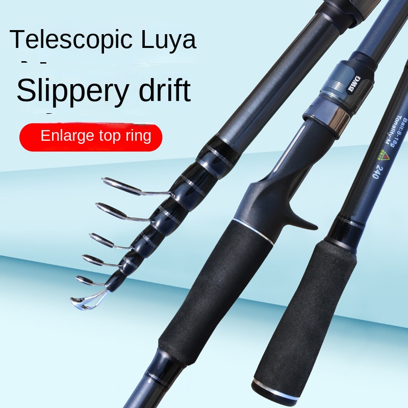 CHEERY Carbon Retractable Lure Rod Wholesale Straight Handle Ultra Light Hard Medium Fast Action Carp Ocean Beach Fishing Rod – Fishing Rod – view 4