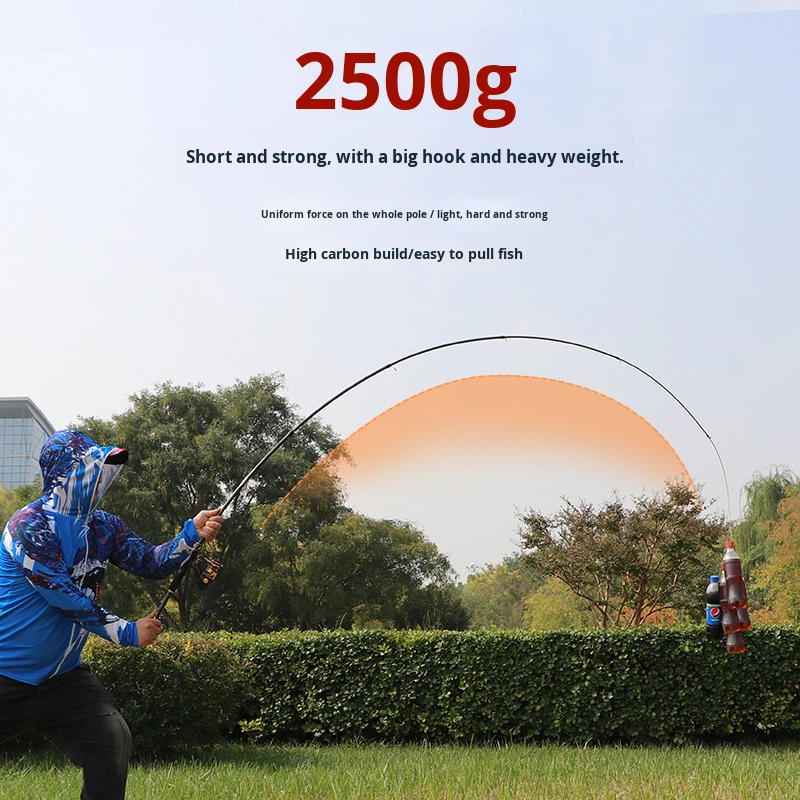 Factory Direct Sales Carbon Telescopic Fishing Rod with EVA Handle Portable Large Guide Ring Long-Distance Casting Float Rod Set – Fishing Rod – view 5