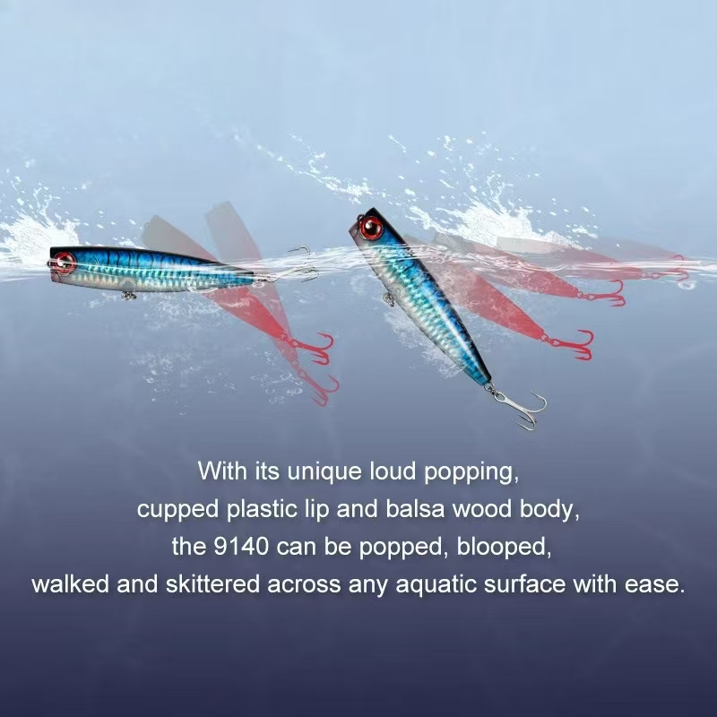CHEERY High Quality Popper Lure Topwater Fishing Lure Poppers Hard Bait Tackles – Popper – view 4