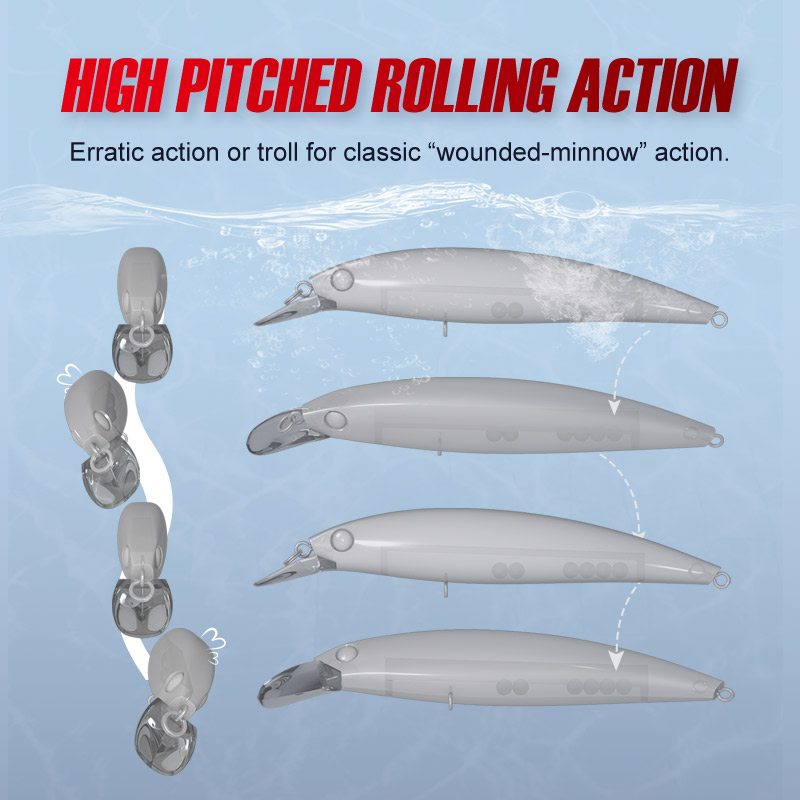 CHEERY New Arrival Hot Sell 100mm 13.6g Silicone Artificial Hard Fishing Lure Minnow for Marlin & Pike Sea Fishing – Minnow – view 2