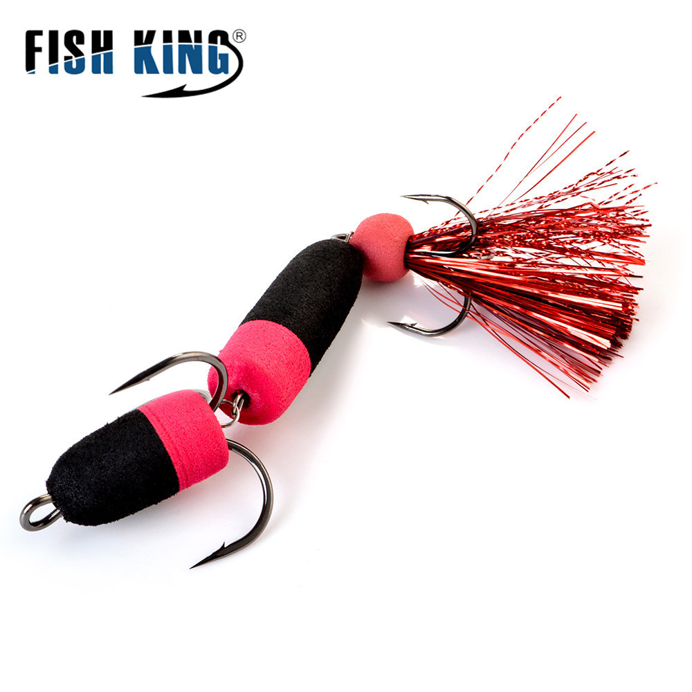 Cheery FISHKING Floating Foam Bait Three Anchor Barbed Hooks Bass Fishing High Carbon Steel Material Bottom Fishing Technique – Metal Lure – view 5