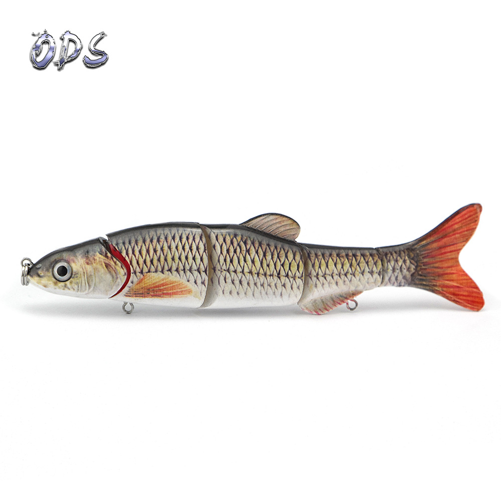 Cheery Five Section Bionic Artificial Hard Bait for Carp ODS LURE D5J01 ABS Material Freshwater Casting Lure with Hooks – Soft Lure – view 2