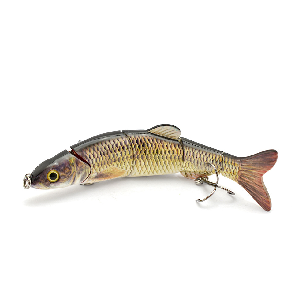Cheery Five Section Bionic Artificial Hard Bait for Carp ODS LURE D5J01 ABS Material Freshwater Casting Lure with Hooks – Soft Lure – view 4