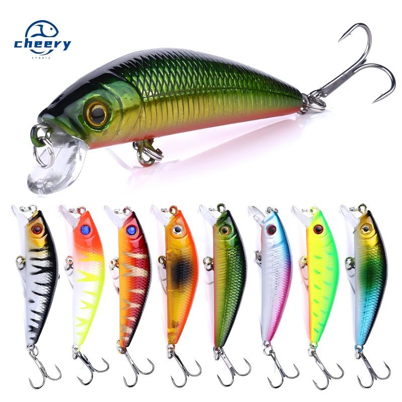 Cheery Minolua Plastic Bass Bait 7CM-8.1G Micro-Object Remote Floating Water Hovering Bottom Fishing Ocean Beach Set – Minnow – view 1