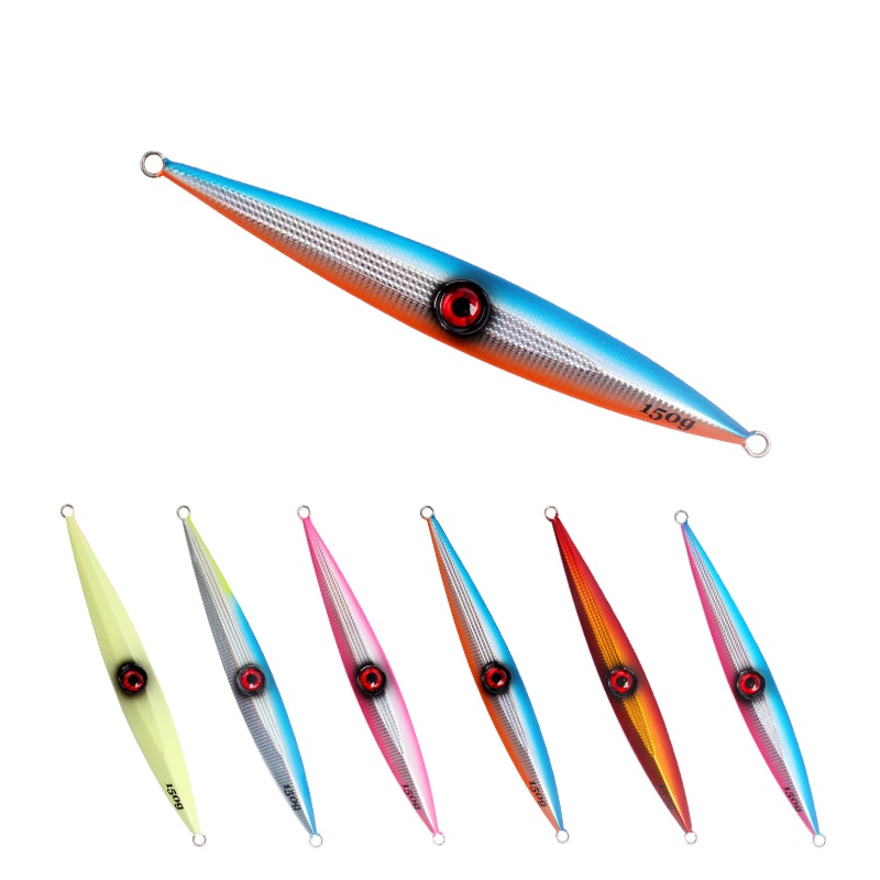 Cheery Iron Plate Lure Bottom Fishing Fast Sinking Bass Luminous Quick Retrieve Artificial Hard Bait Ocean Beach No Hooks – Metal Lure – view 2