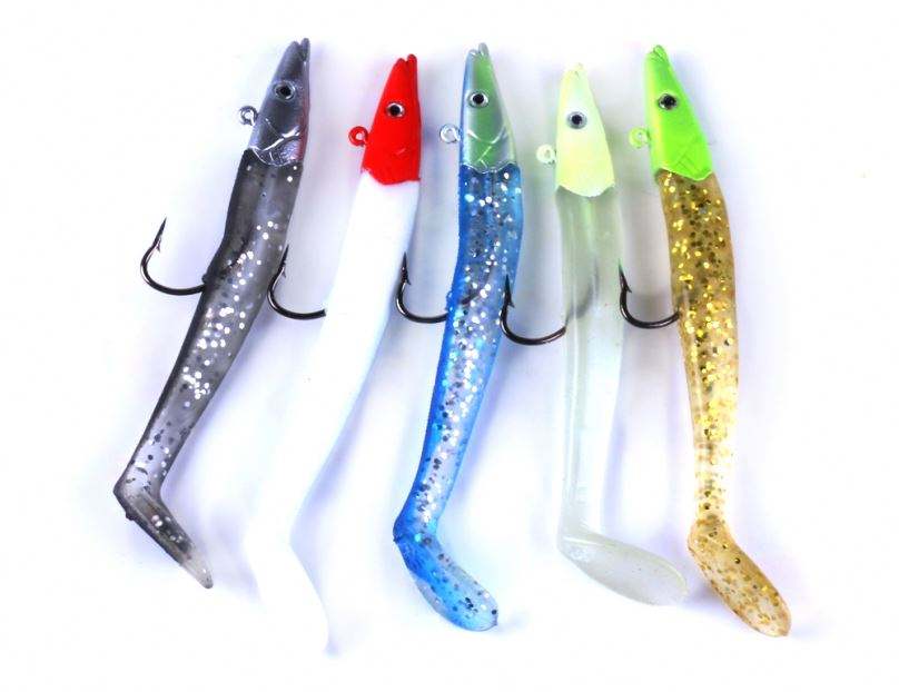 Cheery Free Shipping Lead Head Jig Fishing Soft Bait Silicone Soft Plastic Fishing Lure for Big Fish 19g 11cm – Metal Lure – view 2