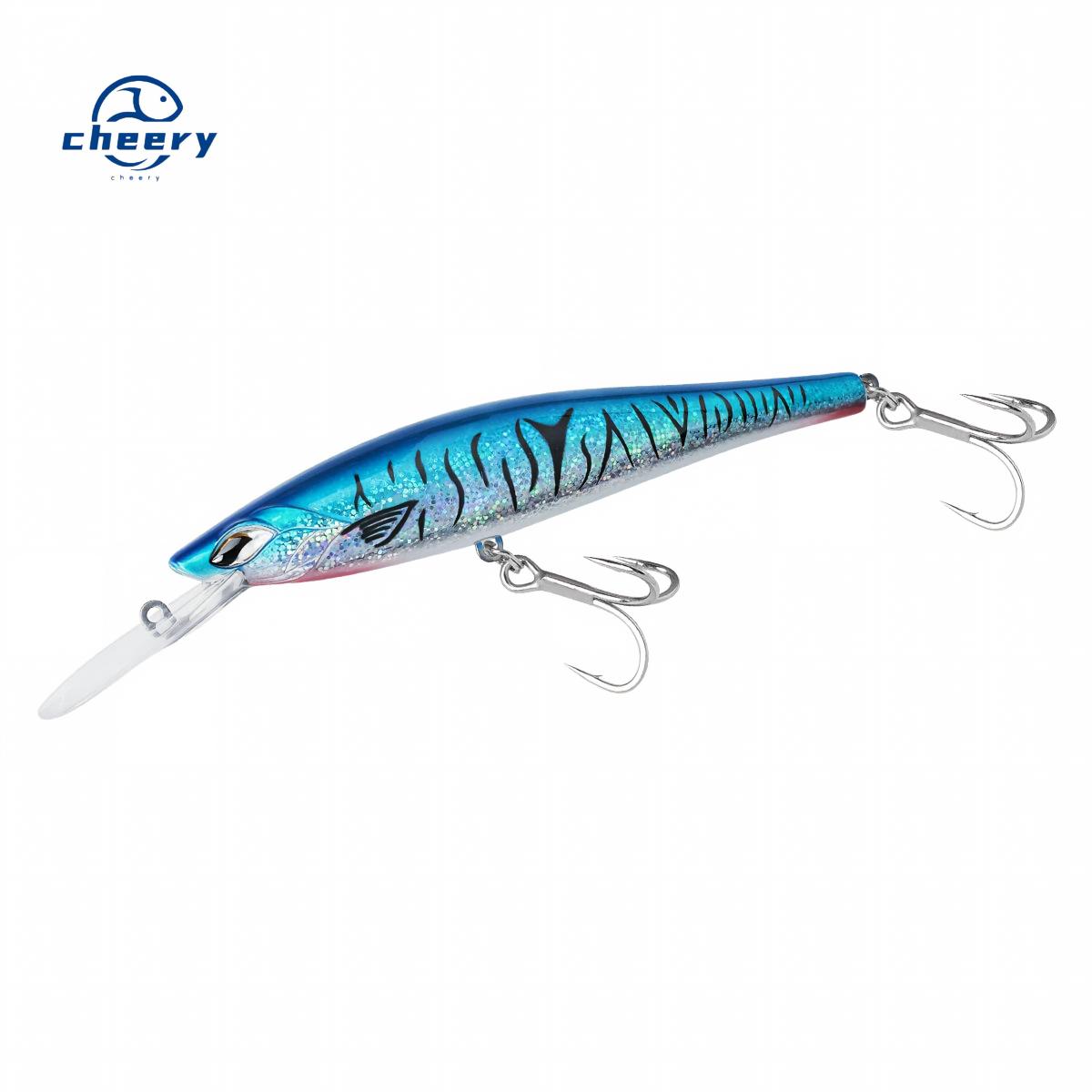 CHEERY Deep Dive Water Hard Lure Marlin Plastic Float Fish Japan 15-18 Knot High Speed Trolling Fishing Lure – Minnow – view 1