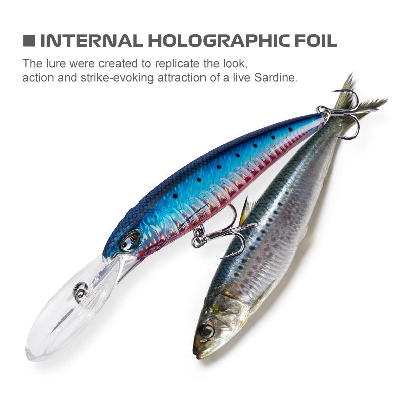 CHEERY Magnums Saltwater Fishing Lures Minnow Fish Bone Blanks Offshore Deep Diver Jigging Lures – Minnow – view 2