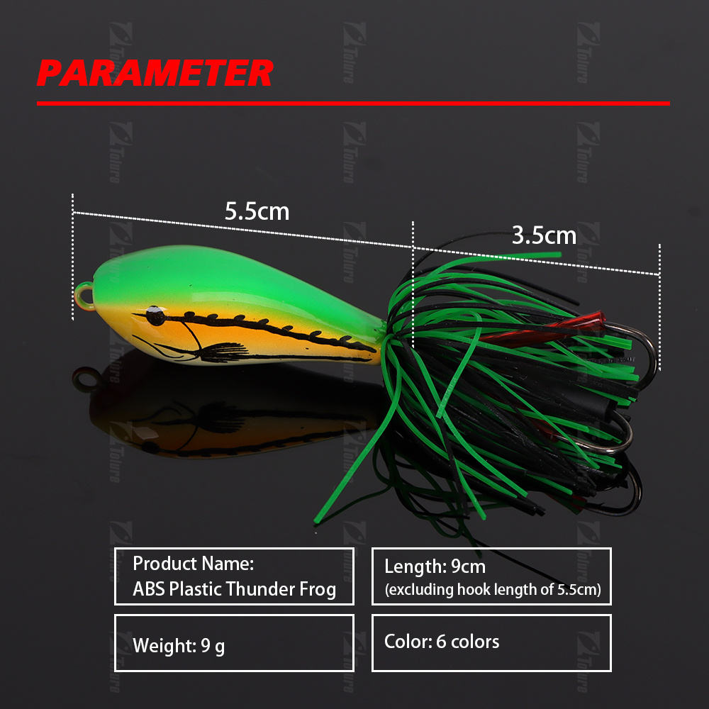 9cm 9g ABS Plastic Luya Lure Duckweed Frog Topwater Bait for Pike & Sea Bass Fishing Tackle – Popper – view 4