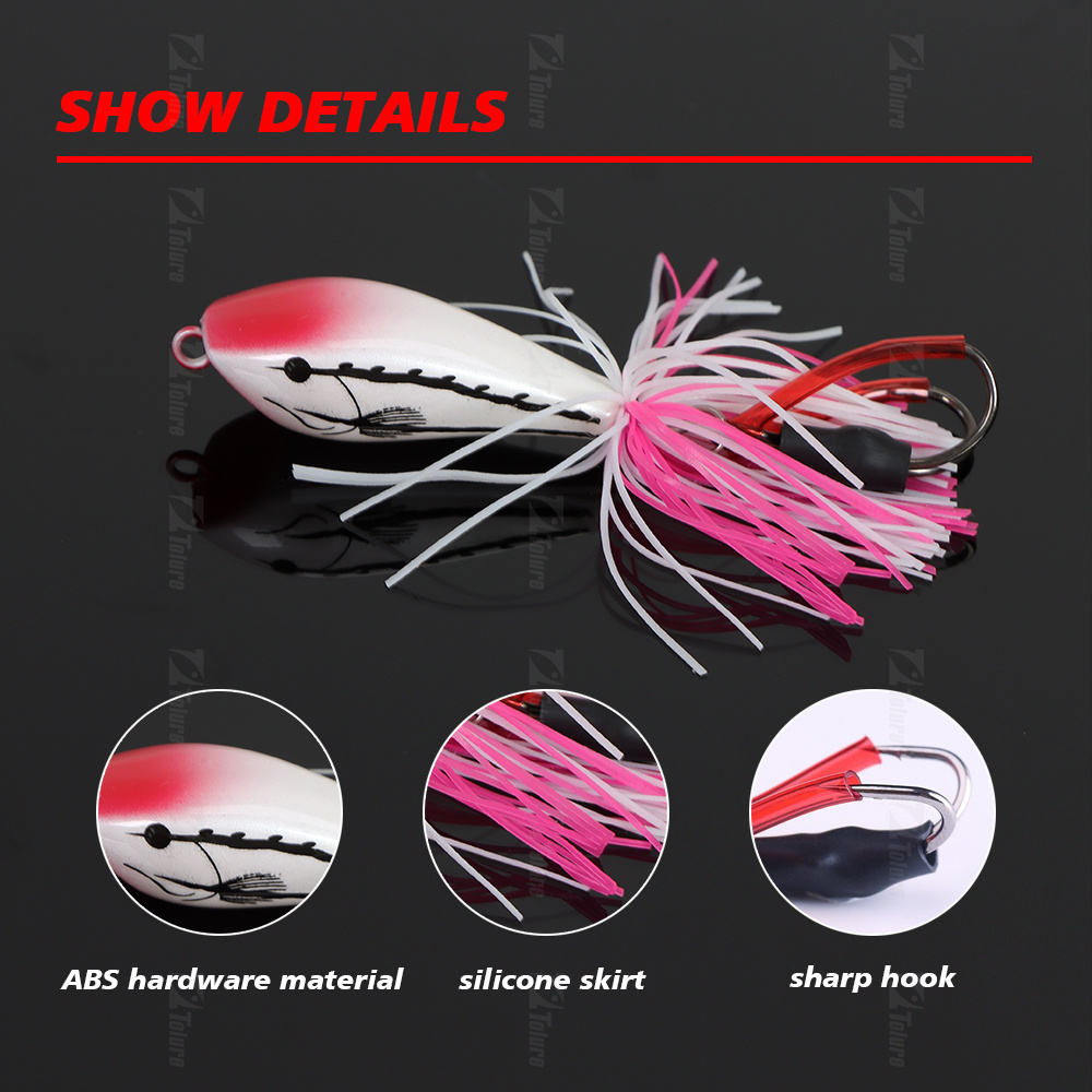 9cm 9g ABS Plastic Luya Lure Duckweed Frog Topwater Bait for Pike & Sea Bass Fishing Tackle – Popper – view 2