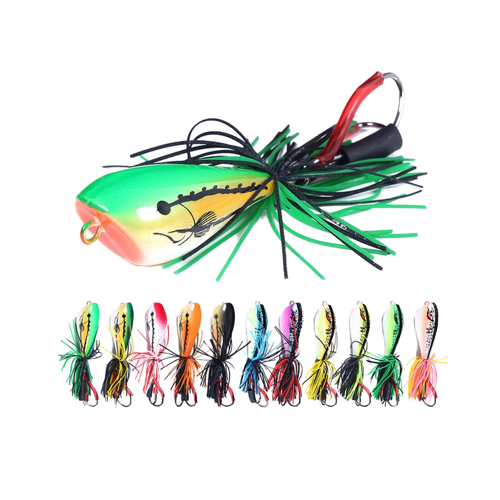 9cm 9g ABS Plastic Luya Lure Duckweed Frog Topwater Bait for Pike & Sea Bass Fishing Tackle – Popper – view 1