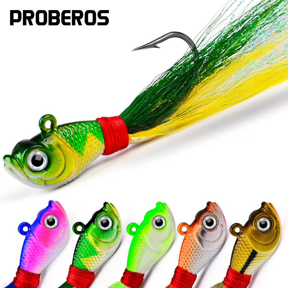 In-stock Stainless Steel Live Bait Lead Fish Long Cast Sinking Small Iron Plate Feather Hook Hard Bait Upturned Hook – Fishing Lure – view 3