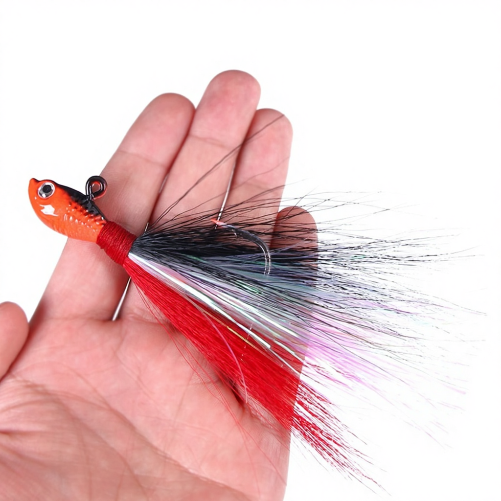 Fishing Gear Luya Deer Hair Lead Hook Live Bait 7g-85g Anti-Hanging Bottom Simulation Bait Stainless Steel – Fishing Lure – view 2