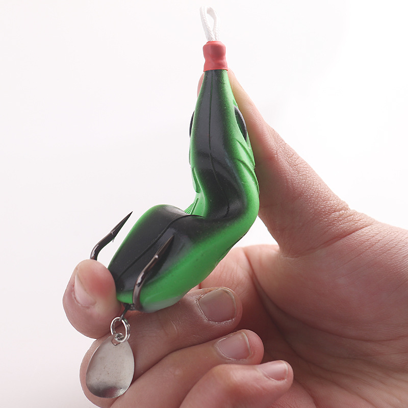 CHEERY Flying Fish Lei Frog 15g Silicone Live Bait Double Hook Blood Groove Long Casting Fishing Lure Set – Fishing Lure – view 4