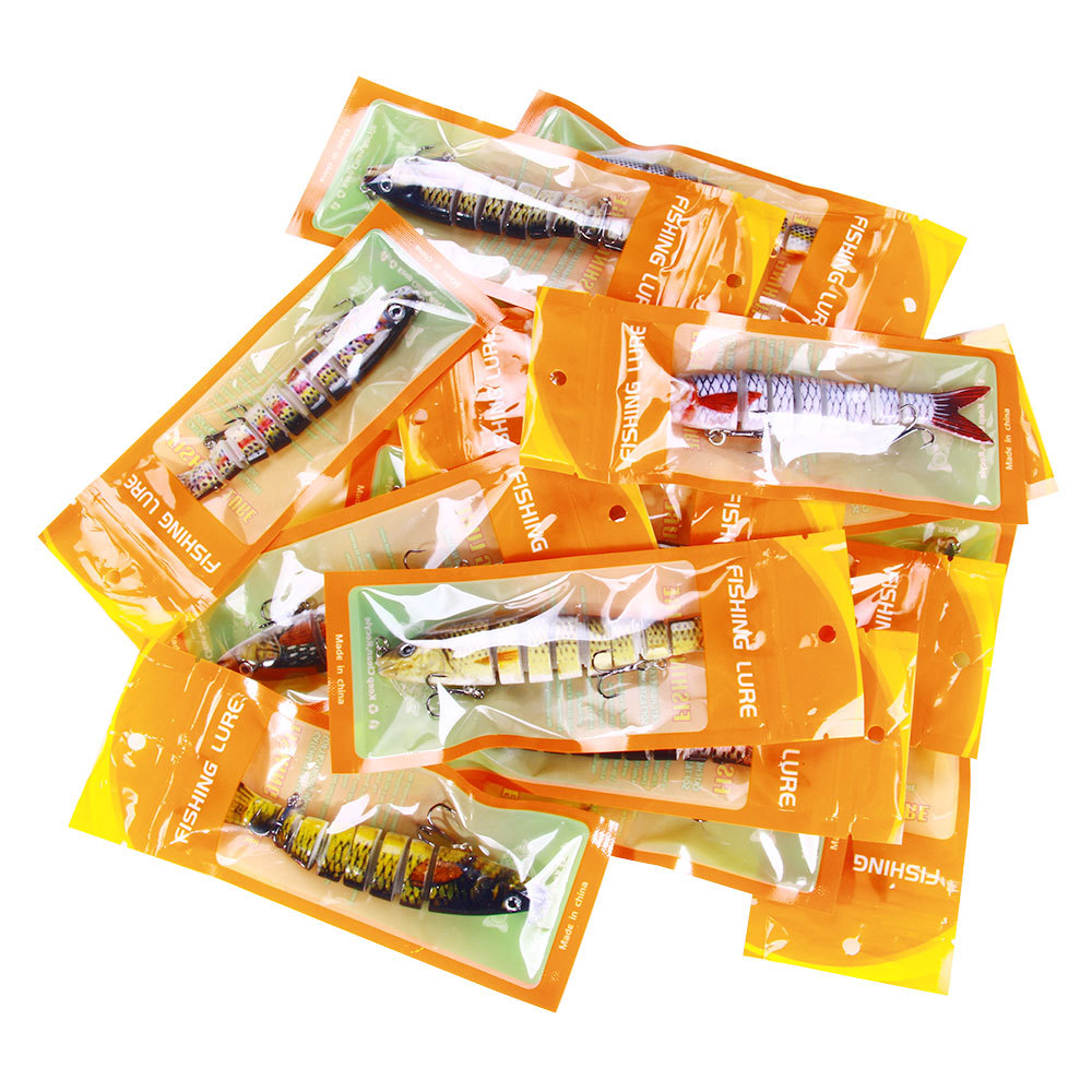 For Multi-Section Stainless Steel Live Bait 18g Bagged Sinking Lure 8-Section Export Hot-Selling Fishing Gear Wholesale – Fishing Lure – view 4