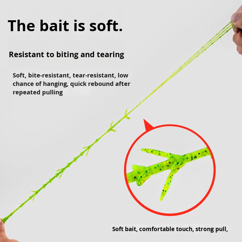 15 Pieces Floating Shrimp Lures Salt Fishy Smell Black Pit Fishing Live Bait Bionic Bass Mandarin Fish Printed Drop Fishing – Fishing Lure – view 3