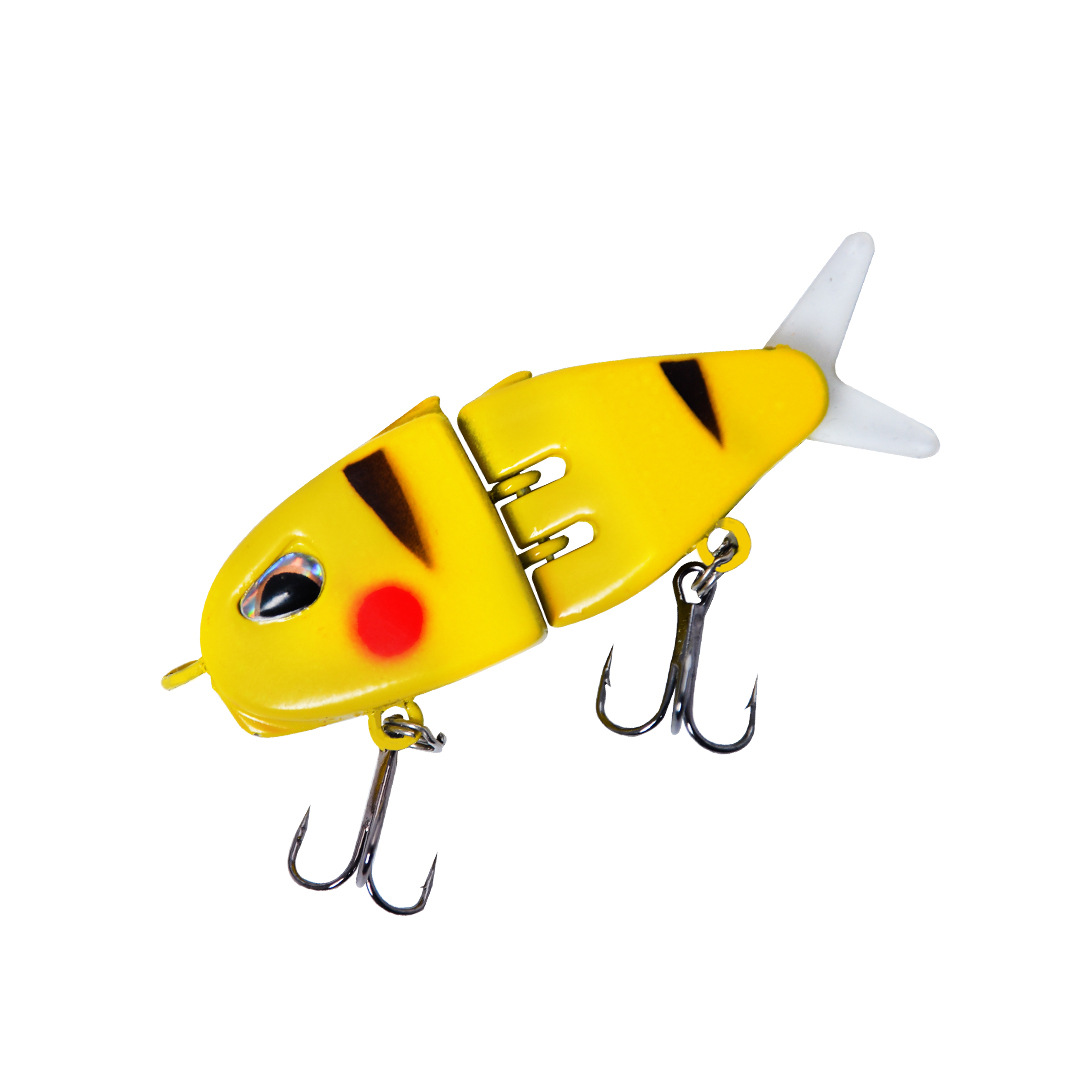 Cheery New Plastic Lure Bait Multi-Section Colorful Double Hook Small Swim Bait Mm60 Fishing Bass Lure – Fishing Lure – view 5