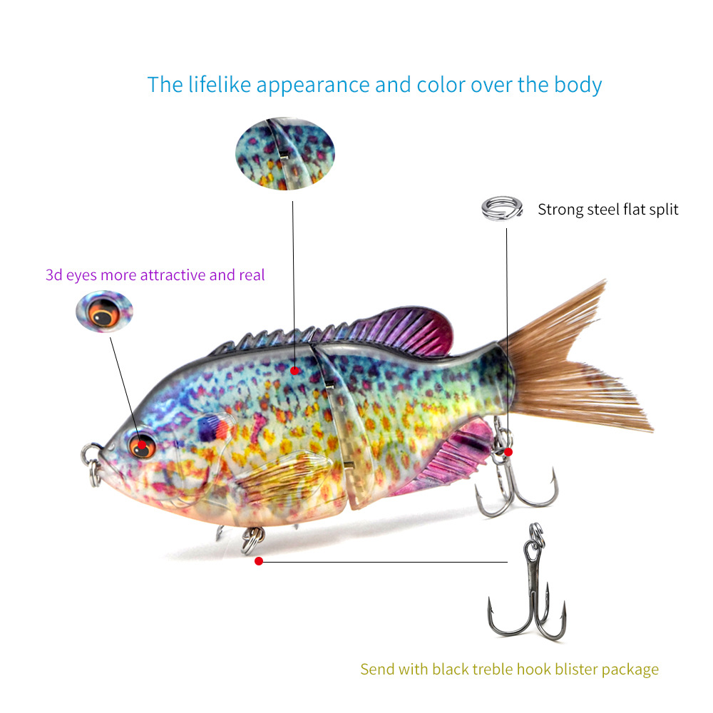 Wholesale Metal Live Bait Lure for Sunfish Fishing Freshwater & Sea Use Transparent Hard Bait with Hooks – Fishing Lure – view 4