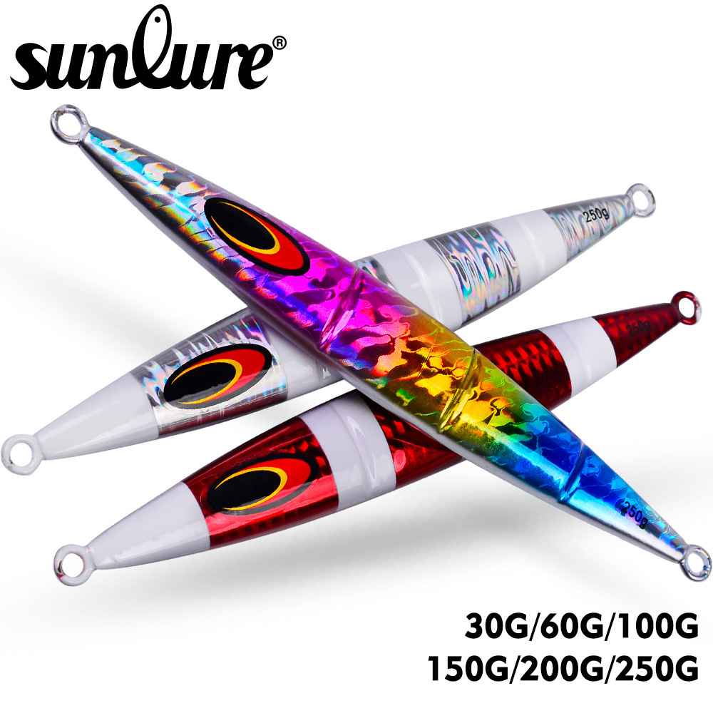 Slow Shaking Iron Plate Lead Fish Deep Sea Boat Fishing Luminous Live Bait 30g-250g Sea Fishing Fast Sinking Lure – Fishing Lure – view 5