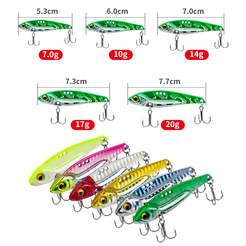 Lure Bait Metal Teaser VIB Long Casting Dragon Tooth Laser Vibrating Electroplated Live Bait Hooks Stock Realistic Fish – Fishing Lure – view 4