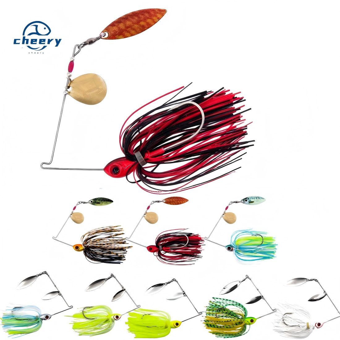 CHEERY Lure Spinning Metal Live Bait Composite Glitter Full Water Layer Long Cast Anti-Hook Bottom Bionic Bait for Bass – Fishing Lure – view 1