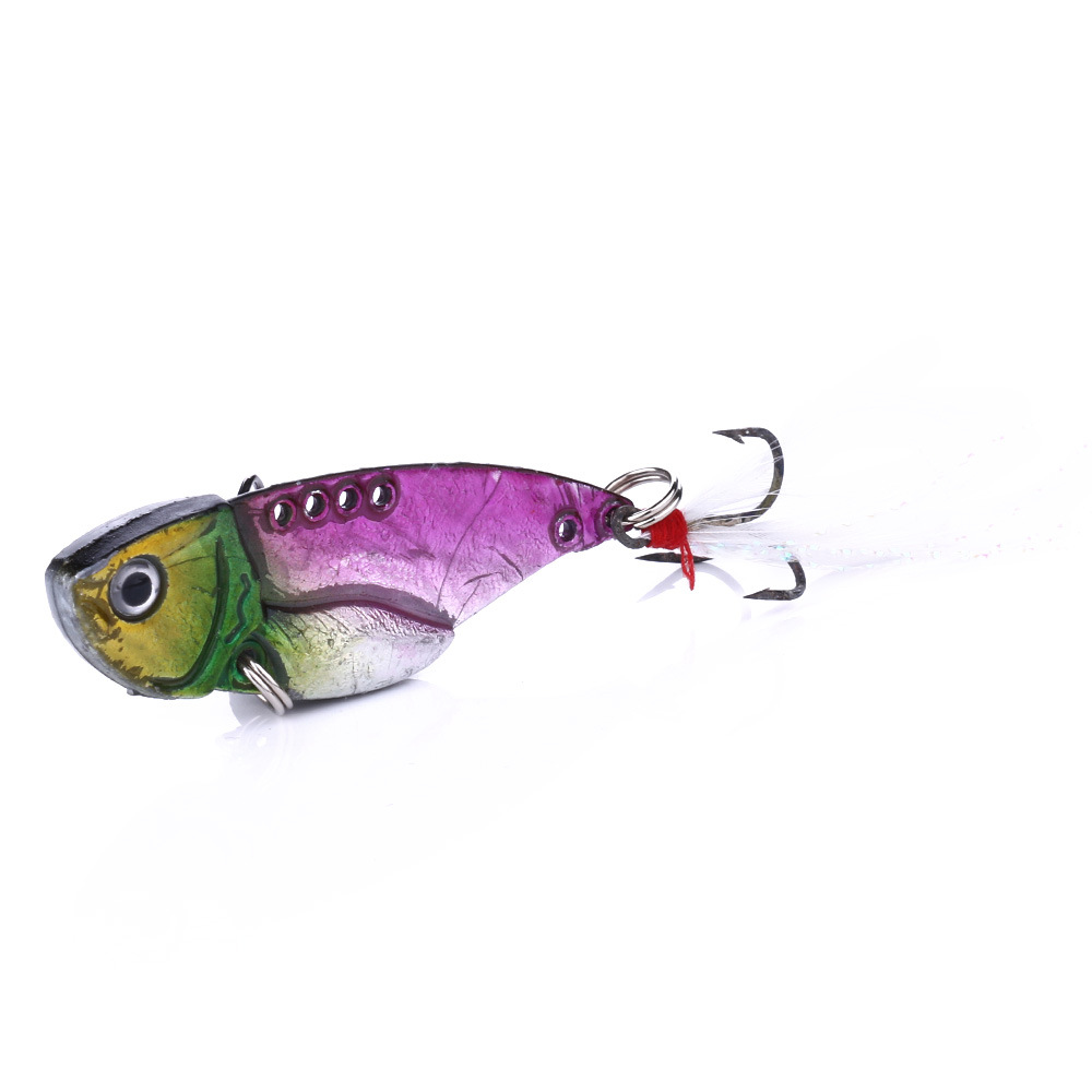 Zinc Alloy Electroplated Vib Lure Live Bait with Hooks 11g for Pike & Mackerel Sea Fishing Long Casting – Fishing Lure – view 4