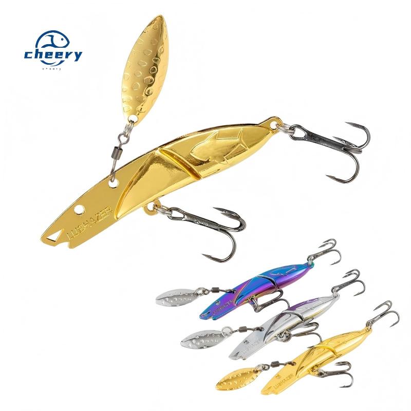 Cheery Metal Sinking Spinner Spoon Hard Bait 7g 10g 15g 20g VIB Fishing Lure Isca Artificial Bass Pike Bait – Metal Lure – view 1