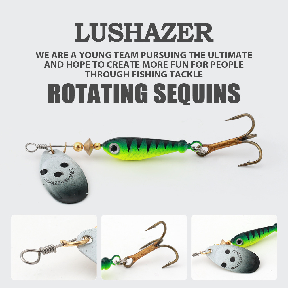 CHEERY 11g 15g 18g Spinner Fishing Lure Saltwater Fish Targeted Artificial Spoon Hard Baits Metal Wobblers Spinnerbait Tackle – Metal Lure – view 3