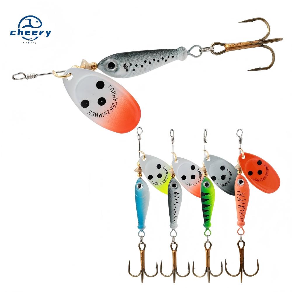 CHEERY 11g 15g 18g Spinner Fishing Lure Saltwater Fish Targeted Artificial Spoon Hard Baits Metal Wobblers Spinnerbait Tackle – Metal Lure – view 1