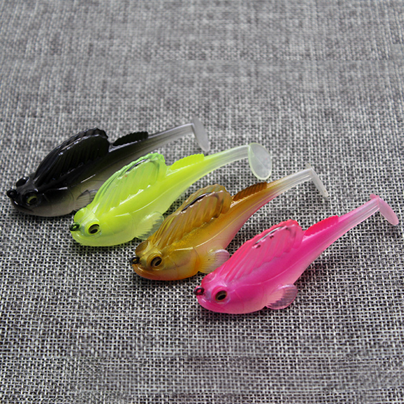 CHEERY Soft Lure Fishing Pike Frog Lure Bass Deep Running Paddle Tail Lead Jig 7cm Made PVC Metal Perch Snapper Species Lake – Metal Lure – view 5