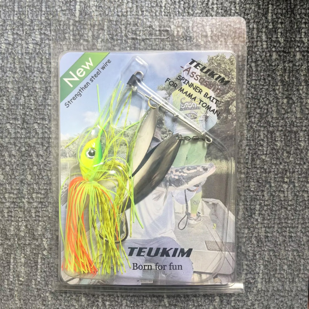 High Quality 50g Large Gram Weight Beard Man Lure Compound Rotating Flake Lead Head Hook Metal Long-range Lure – Metal Lure – view 4