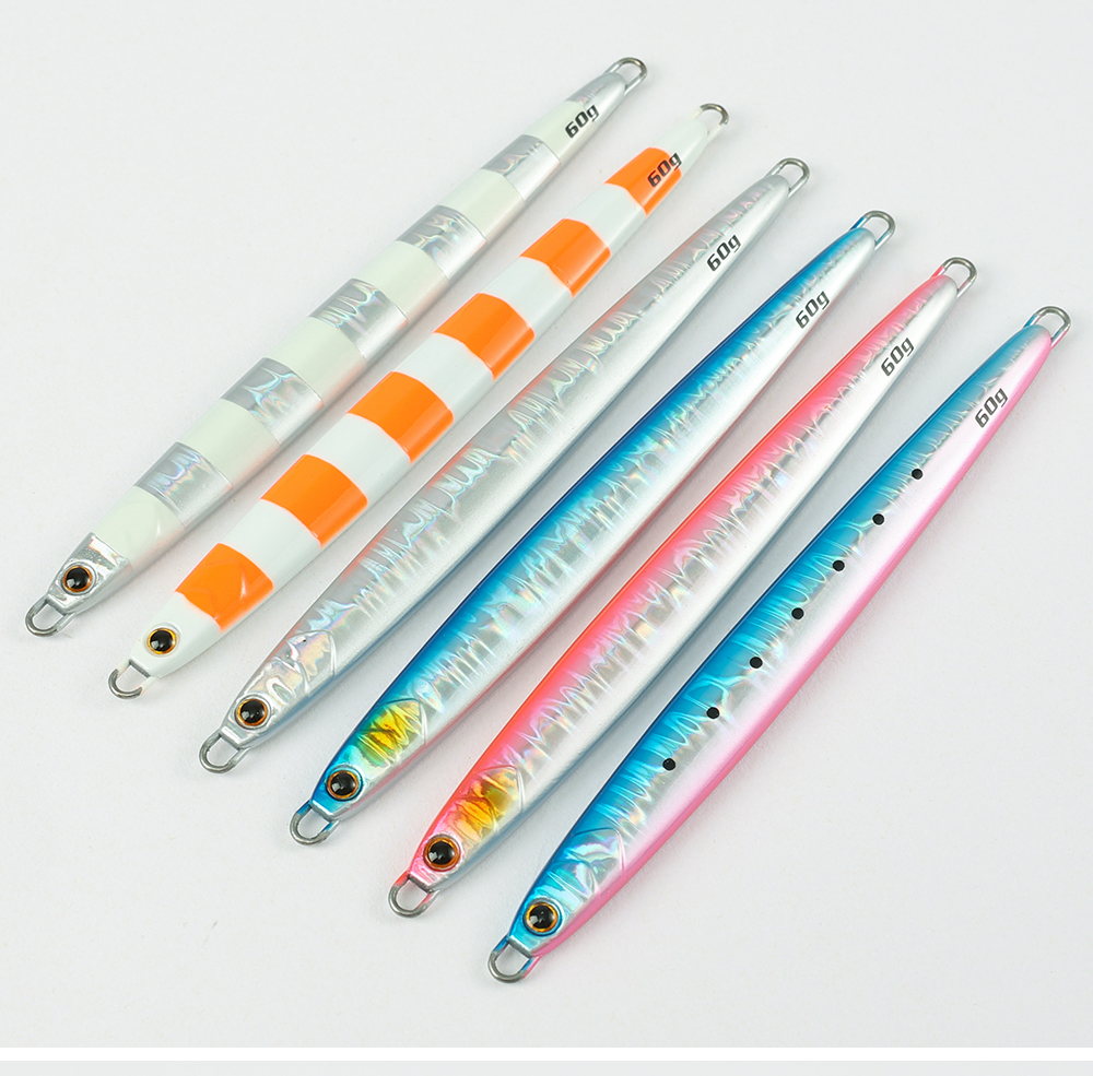 CHEERY 60g 80g Saltwater Fishing Inshore Jigging Hard Lead Casting Metal Slow Pitch Jigs Lures for Kingfish Pesca – Metal Lure – view 5