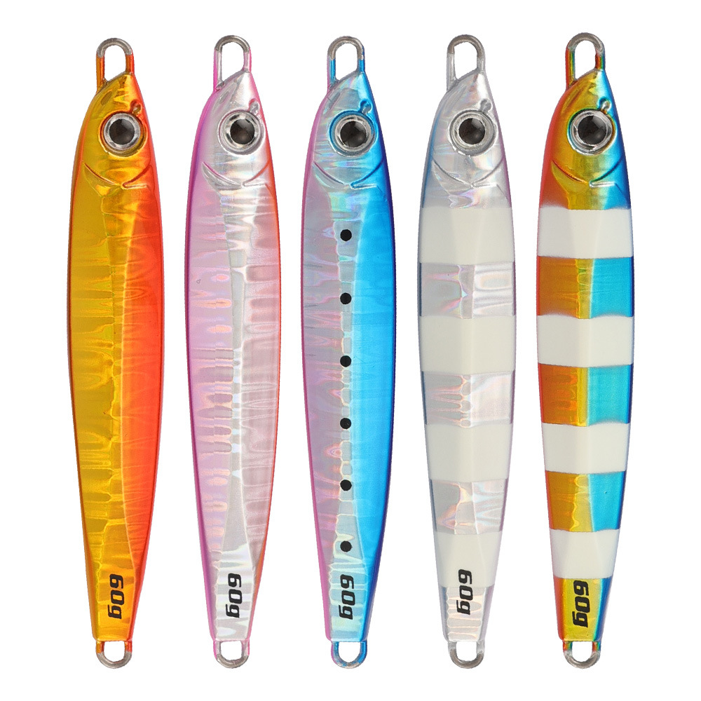 RUNTOO Japanese Laser Slow Pitch Jigging Lure Bait Vertical Sea Boat Fishing Metal Jig – Metal Lure – view 1
