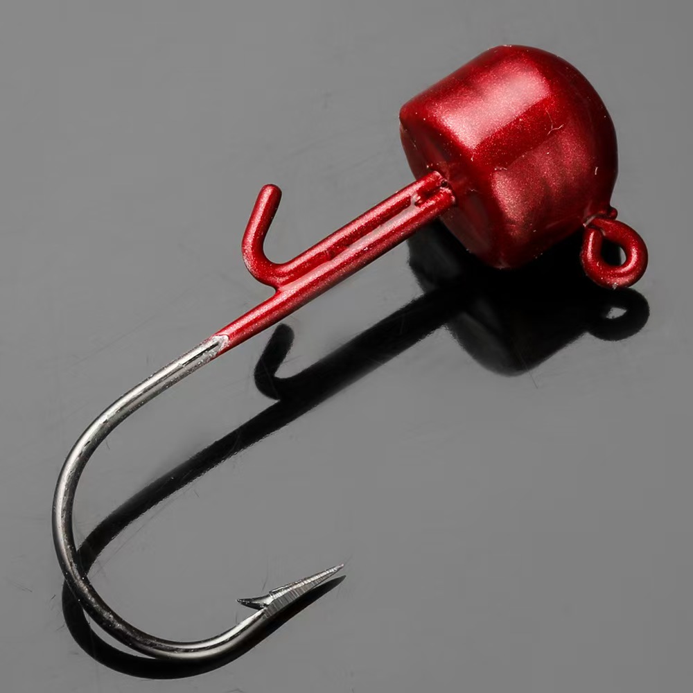 Wholesale 1.6g 2g 3g 4.8g 5.5g Metal Lead Mushroom Head Jig Fishing Hooks for Soft Bait – Fishhook – view 2