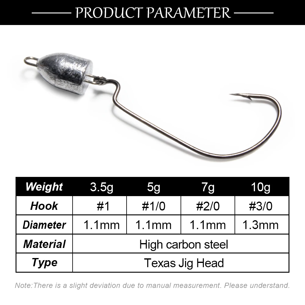 Spinpoler Fishing Swing Jig Heads Hook 3.5g/5g/7g/10g Soft Plastic Baits Swimbait Wobbler Freshwater Saltwater Bass Accessories – Fishhook – view 3