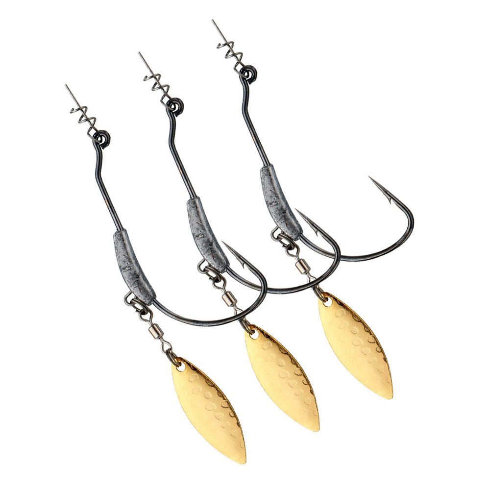Wholesale 2g 3g 4g 5g 7g 9g Spring Lock Fishing Hook Lead Spinner Beast Fishing Jig Hook – Fishhook – view 1