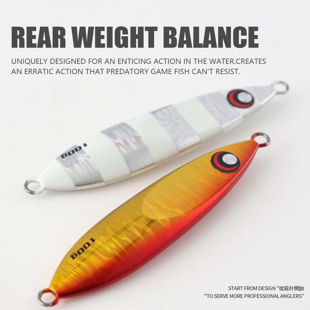 Jiggingpro Slow Blatt R Jig 60g 80g 100g 130g 160g Lead Jigging Lures Fishing Jigs for Bass Saltwater Fishing Lure – Metal Lure – view 4