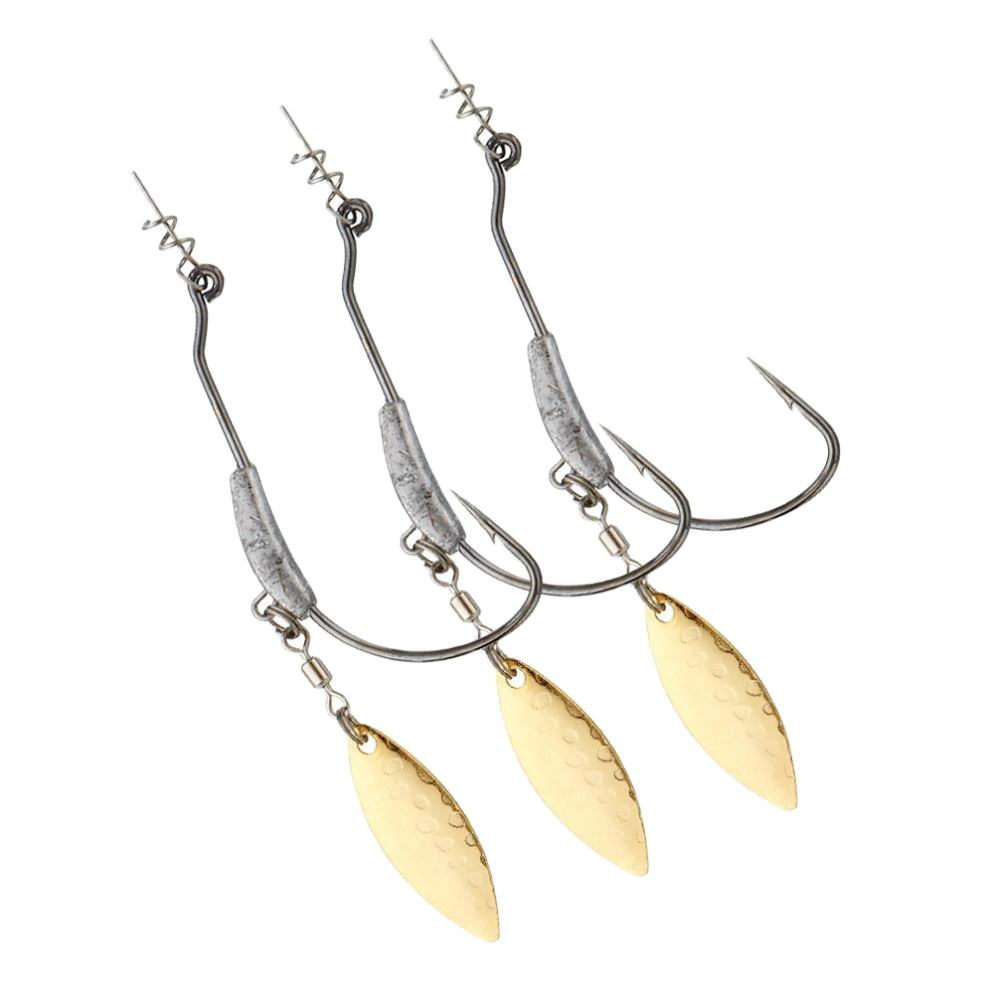 New Metal Soft Crank Bait Lead Fishing Crank Hook Spoon 3G-9G Spring Twist Lock Freshwater Fish Catfish Freshwater Fish Catfish – Fishhook – view 2