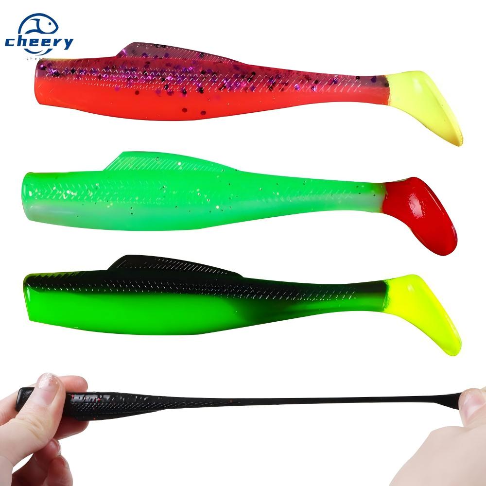 CHEERY 4.8g 6pcs TPR Plastic Floating Water Soft Bait Bionic Fresh Sea Trout Design New Color for Bass Fishing for Freshwater – Worms & Grubs – view 1