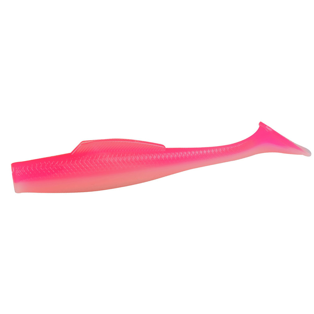 CHEERY New Arrival 100mm 6.5g TPE Soft Paddle T Tail Fishing Ripple Shad Lure 5pcs/bag – Worms & Grubs – view 5