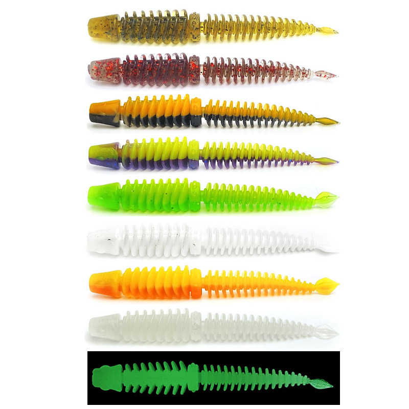 8cm 2g Anti-Thread Needle Tail TPR Large Big Game Plastic Swimbait Deep Sea Fish Gear Soft Fishing Lure Bait – Worms & Grubs – view 5