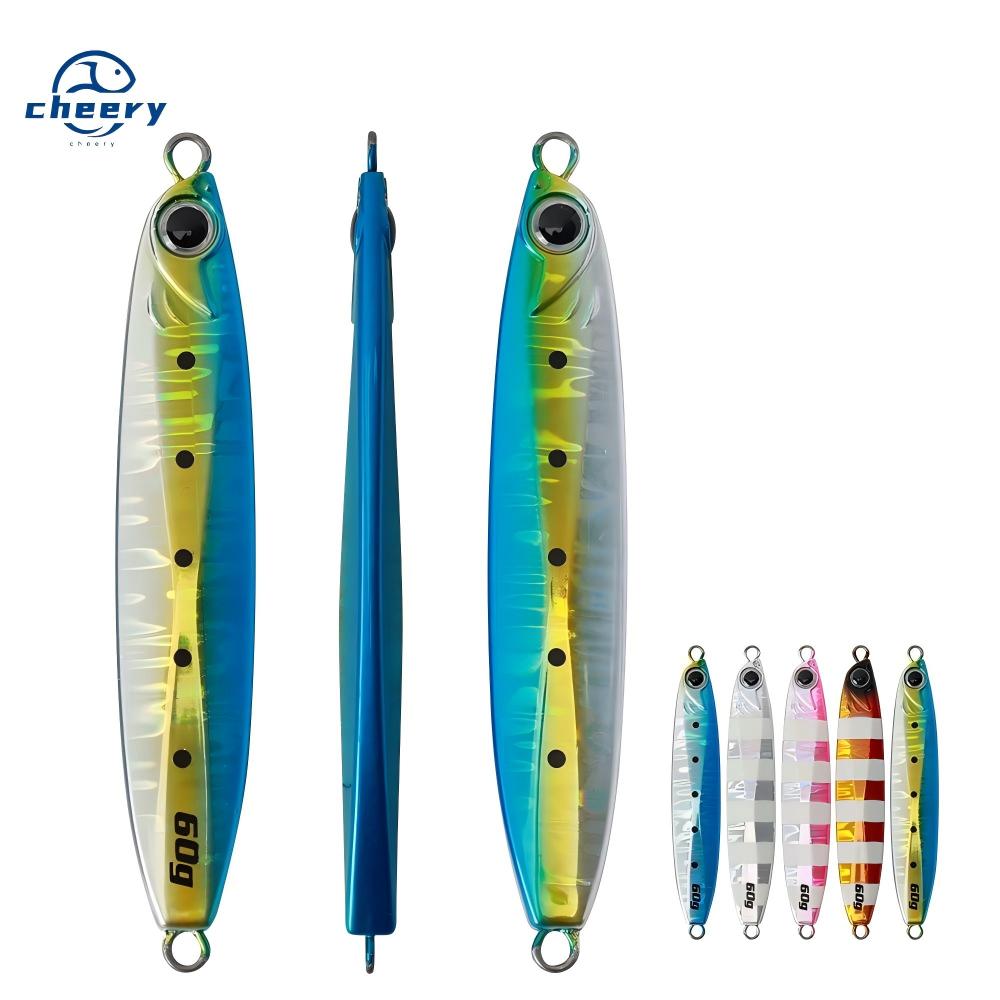 CHEERY Metal Jigging Lures Isca 35g 45g 60g 80g 100g Fishing Lures Baits Lures Fish for Tuna – Metal Lure – view 1