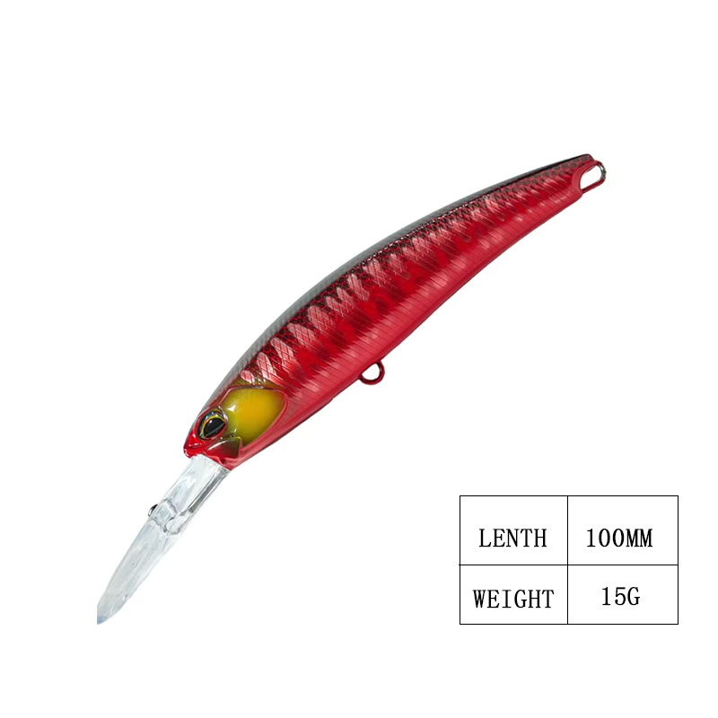 ZOZ Manufacturer 15g Floating Minnow Lure Bait Hard ABS Artificial Bait for Mackerel and Bass Fishing Printed Condition – Minnow – view 1