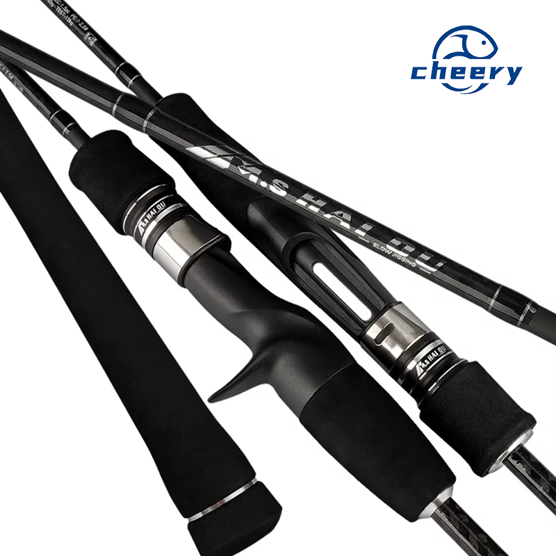 CHEERY Fuji Iron Plate Slow Swing Offshore Boat Fishing Rod Fuji Guide Ring Carbon Solid Rod 1.83m/1.91m 1.5Section Hard Fishing – Fishing Rod – view 1