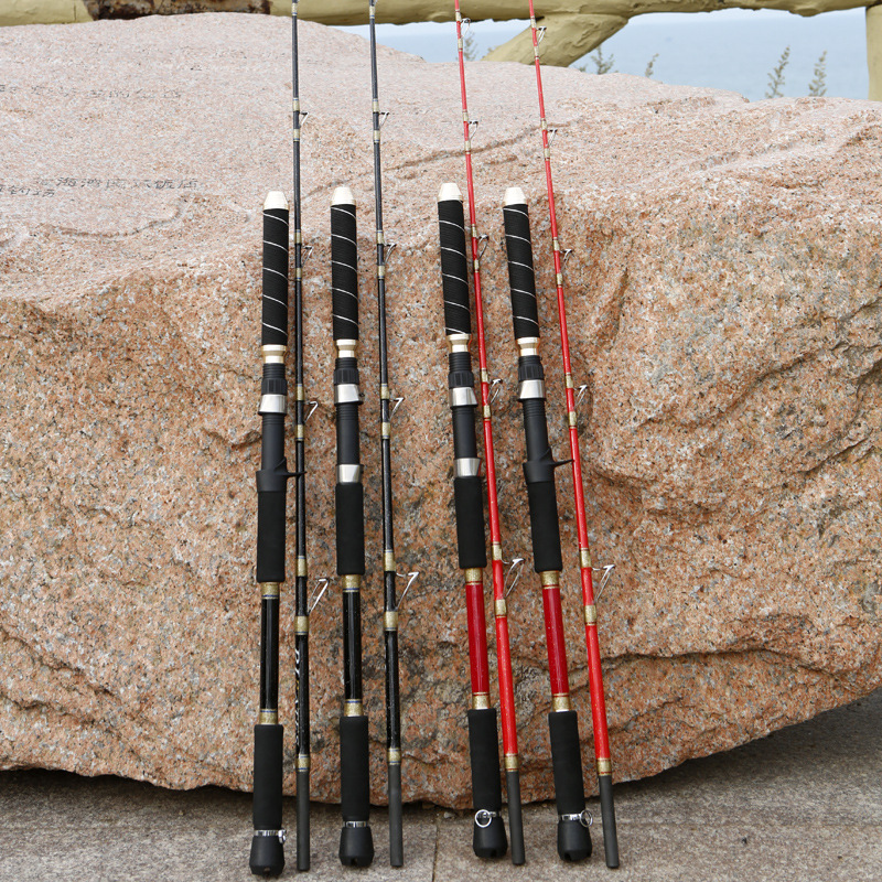 CHEERY Deep Sea Boat Fishing Rod Super Hard Solid Glass Steel 150# Electric Winch 400kg 1.65-2.1m 1.5-Section South Oil Bottom – Fishing Rod – view 4