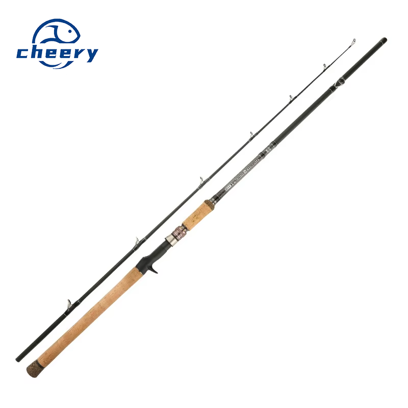 Lei Qiang Rod Black Luya Fishing Rod XH Heavy Thunder 2.28m Carbon 2-Piece 240g Super Hard Anchor Reservoir Pond – Fishing Rod – view 1