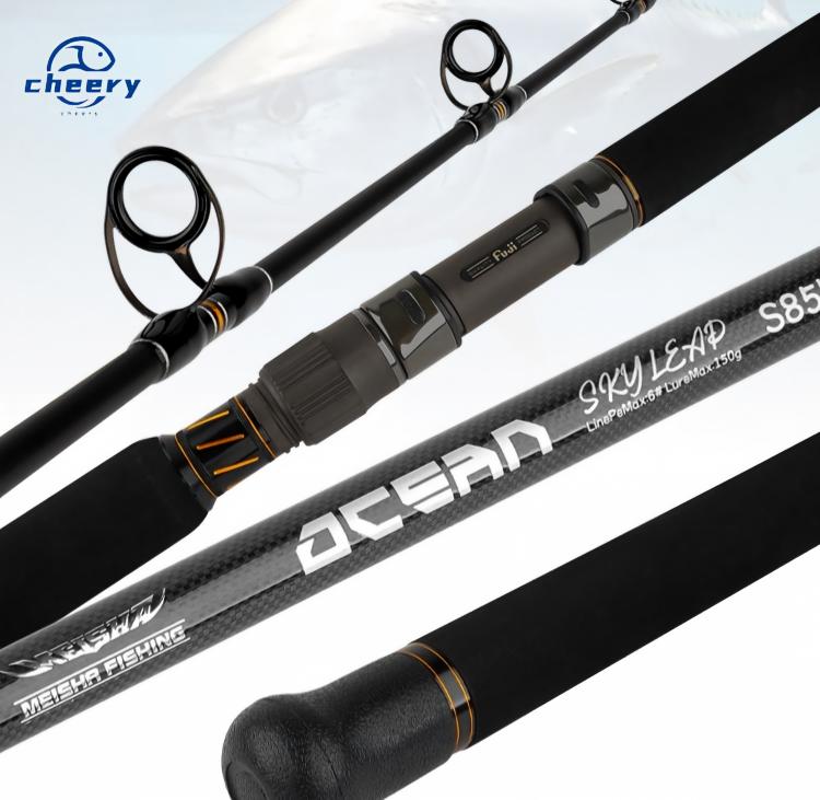CHEERY GT Tuna 240-390g Carbon Fiber Medium Heavy Lure Rod for Sea Fishing Stainless Steel Guides Offshore Raft Boat Use – Fishing Rod – view 1